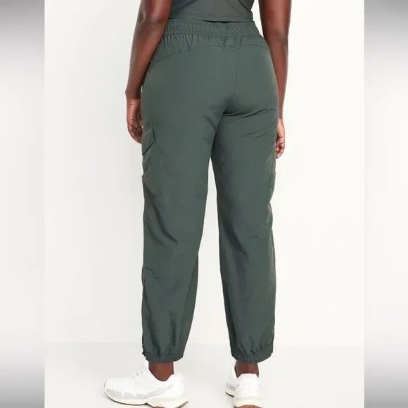 NWT- Old Navy  L tall. High Waist Ankle Zip Cargo Jogger - Picture 2 of 11